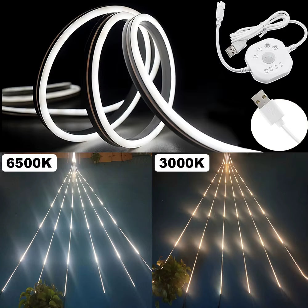 Motion Sensor LED Strip Light Sensor Flowing Light Strip 120° Motion Sensor Light and Timer under Bed Lights under Cabinet Strip